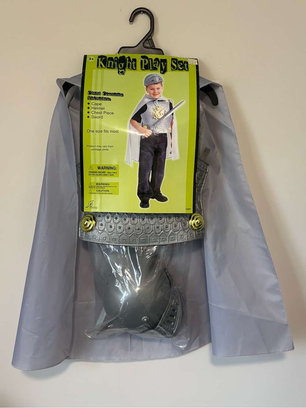 Knight Play Set Costume in Silver for Kids